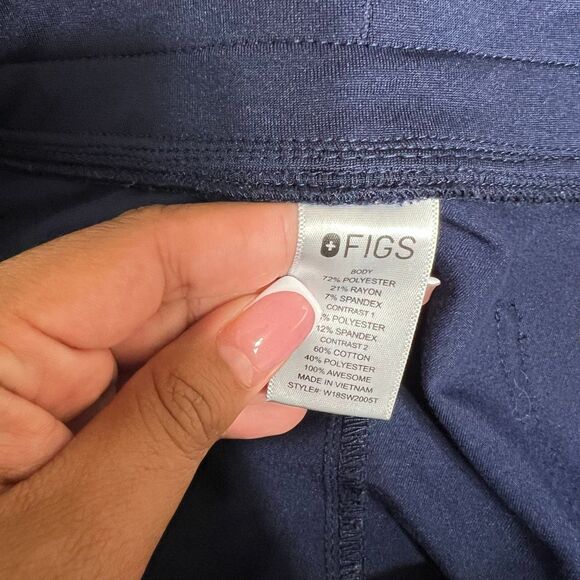 Figs Zamora Jogger Scrub Pants Navy Blue Women Large Tall - Picture 6 of 9